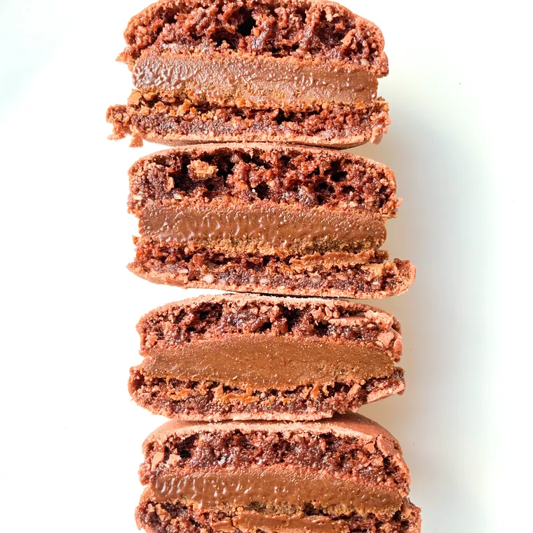 Schoko-Brownie Macaron